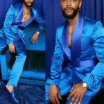 New Fashion Italian Silver Men Suits Satin Slim Fit Royal Blue Shiny Groom Prom Wedding Tuxedo Tailored Blazer Set Costume Homme