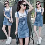 Denim Strap Dress 2026 New Summer Women Fashion Denim Dress Sundress Casual Slim Overalls Dresses Mini Jeans Dress Jumpsuits