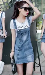 Denim Strap Dress 2026 New Summer Women Fashion Denim Dress Sundress Casual Slim Overalls Dresses Mini Jeans Dress Jumpsuits