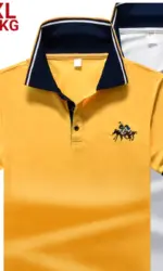 Plus Size 8xl 7xl 6xl Summer Polo Shirts Men Classic Embroidery Men's Polos Lapel Breathable Tee Shirt Male Camisa Masculina
