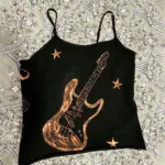 Vintage Clothing Sexy Top for Women Grunge Clothes Y2k Tops Sexys Aesthetic Women's Blouses Summer Tanks & Camis Crop Top Woman
