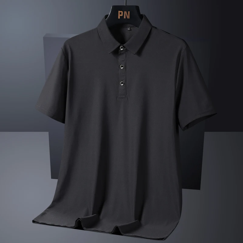 Summer Plus Size 7xl 8xl 9xl Polo Shirt Men Quick Dry Ice Silk Breathable Polo Men's Oversize Business Polo Shirt Brand Clothing - Image 4
