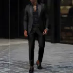 Suit (Blazer+Vest+pants) Fashion Business Gentleman Slim Solid Color Professional Suit Wedding Groom Best Man Suit