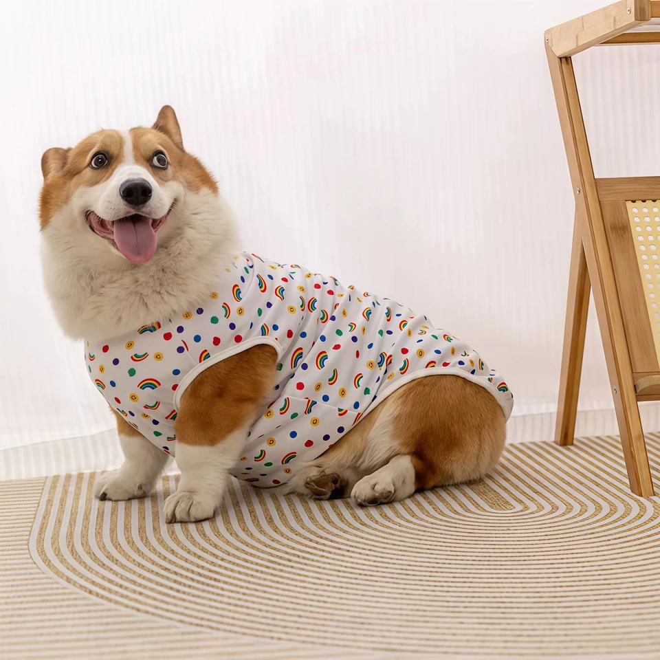 Cute Summer Pet Dog Cooling Vest Cartoon Soft Clothing Summer Casual Shirts Small Medium Large Dogs Puppy French Bulldog Clothes - Image 6