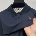 Luxury brand embroidered short sleeve POLO shirt men summer golf top high-end silk cotton fashion business casual Paul T-shirt