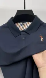 Luxury brand embroidered short sleeve POLO shirt men summer golf top high-end silk cotton fashion business casual Paul T-shirt