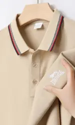Summer New Embroidered LONSDALE Men's Short Sleeved Polo Shirt Fashion Design Golf Top Casual T-shirt Polo Shirt for Men
