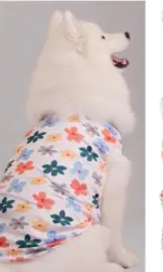 Cute Summer Pet Dog Cooling Vest Cartoon Soft Clothing Summer Casual Shirts Small Medium Large Dogs Puppy French Bulldog Clothes