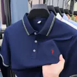 Summer new men's business short sleeved polo shirt T-shirt personalized luxury brand Pony embroidery casual comfortable clothing