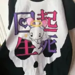 2025 Ropa Mujer Punk Women's Tshirts Summer Tees Streetwear BF Fashion T Shirt Y2k Tops Casual Print T-shirts Korean Camisetas