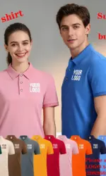 2025 New Fashionable Customized Polo Shirt, Suitable for Both Men and Women, Personalized Logo, Suitable for Business