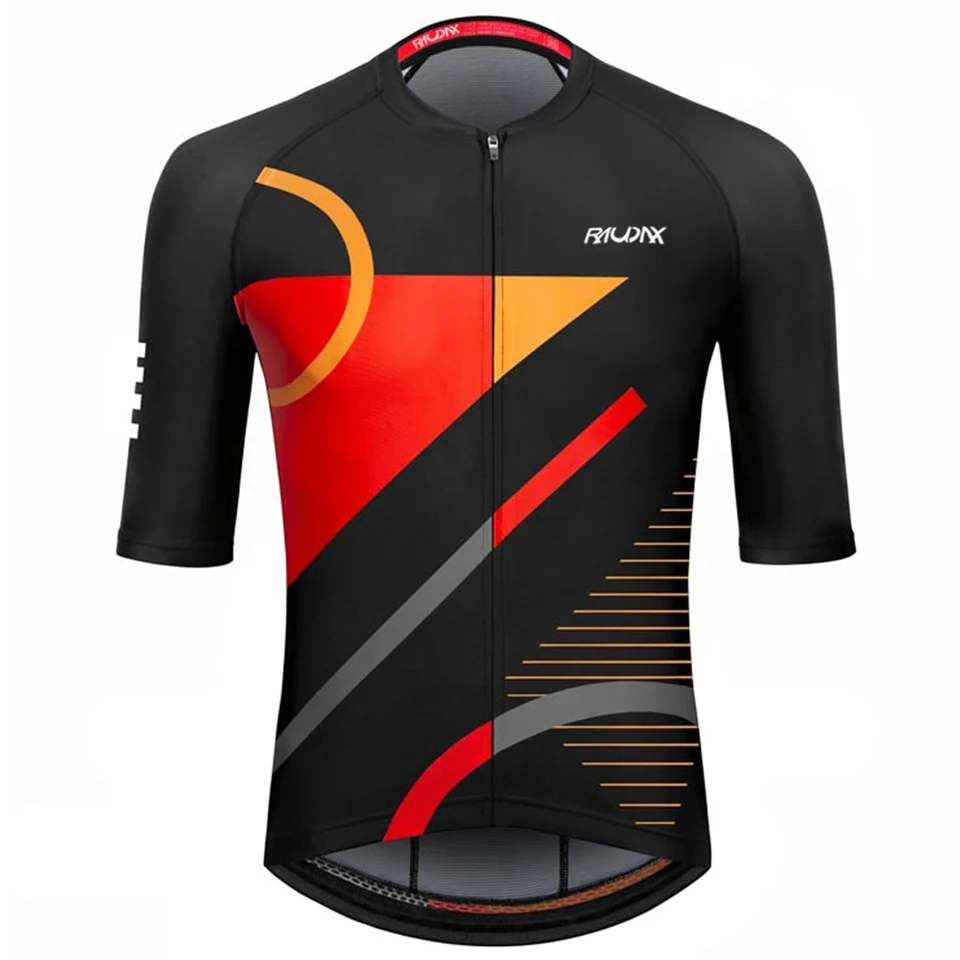 Raudax men's Short Sleeve Cycling Clothing Ropa Ciclismo Summer Cycling Jersey Triathlon Bike Jersey Uniform Cycling Kit - Image 4