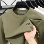 Fashionable Spring and Autumn New Comfortable Round Neck T-shirt High end Men's Bestselling Letter Embroidered Long Sleeve Top