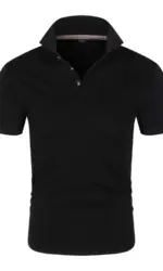 New Mens Short Sleeve T Shirt Sports Tennis Polo Shirt Summer Oversized Breathable Shirts Button Moisture-Wicking Streetwear