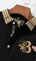 2025 new luxury men's short sleeved summer high-quality designer boutique brand embroidered polo shirt business casual T-shirt