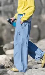 CHRLCK Men Waterproof Hiking Cargo Pants Anti Scratch Fashion Cargo Pants Autumn Trousers Fishing Camping Pants Women