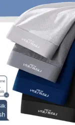 Men Boxers Men's Underwear 3A Antibacterial Underpants Ice Silk Men Boxer Shorts Breathable Elastic Male Panties Plus Size L-6XL