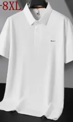 8XL 7XL 2026 New Summer High End Luxury Breathable Polo Shirt Man Tops Fashion Printed Mens Shirts Lapel Loose camisetas hombre