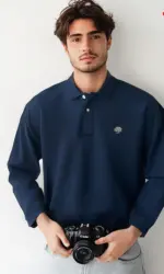Long Sleeve Polo Shirts Men Spring Autumn Polo Shirt Plus Size 7XL Fashion Casual Solid Color Cotton Polo Black Green Navy