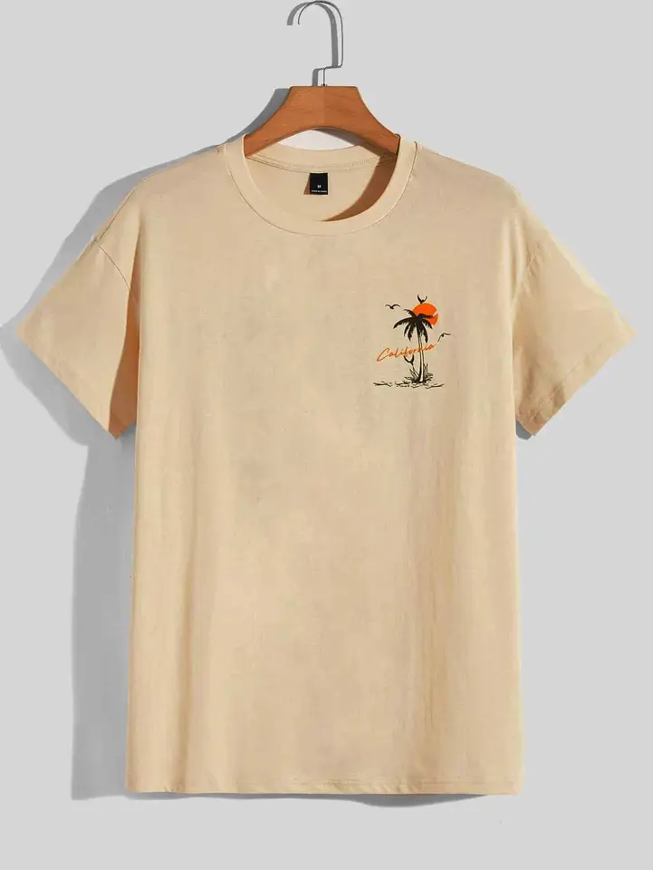 Summer Set Off Again Adventure California Mens T-Shirt Cotton Loose Tee Clothing Fashion Sweat Clothes Oversized Summer Tops - Image 2