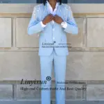 Glitter Beaded Diamond Tuxedos Men Suits 2 Pieces Sets Groom Wedding Party Blazers Customized Slim Fit Male rajes para hombre