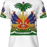 Haitian Flag T-shirt Men 3D Print Haiti Emblem Symbol Vintage T Shirts Summer Fashion Streetwear Short Sleeve Y2k Mens Clothing