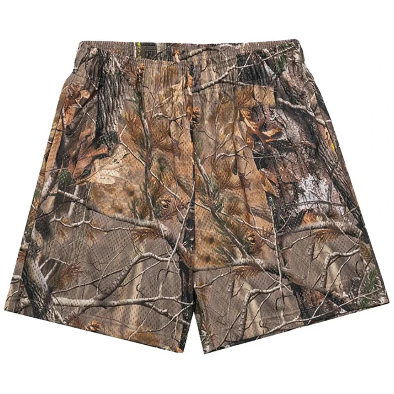 American Trendy Shorts Tree Trunk Graphics Casual Shorts Women Men Oversize Sports Trunks Street Short Pants Hawaii Beach Pants - Image 4