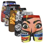 Men's Athletic Boxer Briefs Long Leg - 4-Way Stretch Polyester, Anti-Odor & Breathable, S-XXXL 1-Pack (Gym/Workout)