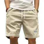 Vintage Cargo Shorts Men's Summer Trendy Retro Corduroy Short Pants Men's Casual Solid Color Shorts Sports Breathable Sweatpants