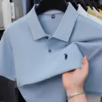 High end 100% cotton short sleeve polo shirt men's fashion luxury brand hot selling pony embroidery golf casual business T-shirt
