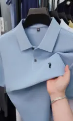 High end 100% cotton short sleeve polo shirt men's fashion luxury brand hot selling pony embroidery golf casual business T-shirt