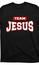 Vintage Team Jesus T-Shirt - Funny Christian Graphic Tee, Unisex Retro Religious Top for Men & Women