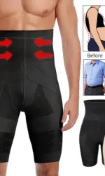 Men Body Shaper Tummy Control Shorts Shapewear Belly Girdle Boxer Briefs High Waisted Slimming Underwear Leg Compression Panties