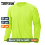 TACVASEN UPF 50+ Sun Protection T-shirts Men's Quick Dry Long Sleeve Athlectic T Shirts Performance Sports T-shirts Tee Tops