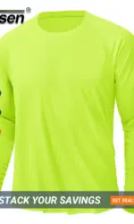 TACVASEN UPF 50+ Sun Protection T-shirts Men's Quick Dry Long Sleeve Athlectic T Shirts Performance Sports T-shirts Tee Tops