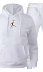2025 Autumn/Winter Men's jogging Fitness sportswear Set: Fashionable long-sleeved sweatshirt + casual pants 2-piece set