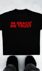 Vintage In Draco We Trust Print Graphics Cotton Casual T-shirt Men Y2K Short Sleeves Oversize T-shirt Streetwear Women Tee Tops