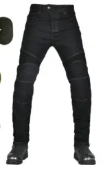Men's Motorcycle Riding Jeans Pants, Anti-Skid Abrasion Resistant All-Weather Classic Fit Race-Ready Biker Gear