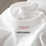 2026 New Eco Friendly Comfortable Pure White Heavy T Shirt Mens Summer Pure Cotton Short Sleeve Unisex Streetwear Fashion