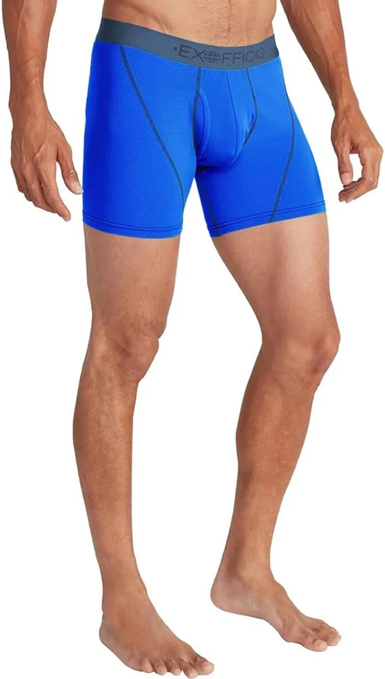 3Pack Exofficio Mens Underwear Boxer Brief With Fly Men Mesh 6" Boxer Briefs Underwear Sports Boxer Brief Shorts Light Comfy - Image 3