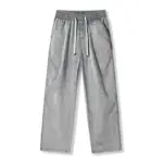 KSTUN 2026 Summer Men's Jeans Wide Leg Pants Loose Straight Lyocell Jeans Vintage Snow Wash Streetwear Elastic Waist Drawstring
