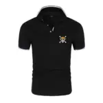 One Piece Luffy Logo Print 2026 Men's Summer Refreshing without clinging to the body Quick-dry Absorb Sweat Polo Shirt