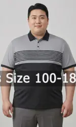 Plus Size Men Polo 5XL 6XL 7XL 100-175kg Spring Summer Short Sleeve Polo T-shirt Loose Polos Tops Big Size Men Clothing