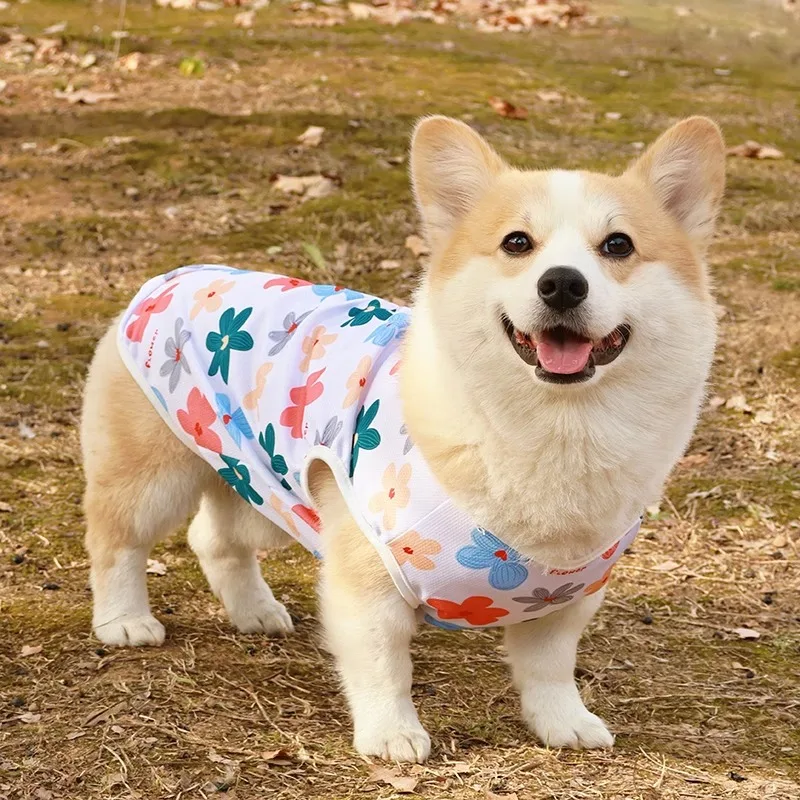 Cute Summer Pet Dog Cooling Vest Cartoon Soft Clothing Summer Casual Shirts Small Medium Large Dogs Puppy French Bulldog Clothes - Image 3