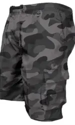 Men's Tactical Shorts Summer Casual Jogging Cargo Shorts Loose Multi-pockets Elastic Waist Work Hiking Overalls Short Pants