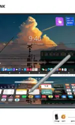 Dual Screen Laptop Intel N100 Processor 13.5+13.5 Inch touch Screen Gaming Laptop DDR4 32GB 1TB 512GB SSD Notebook Computer
