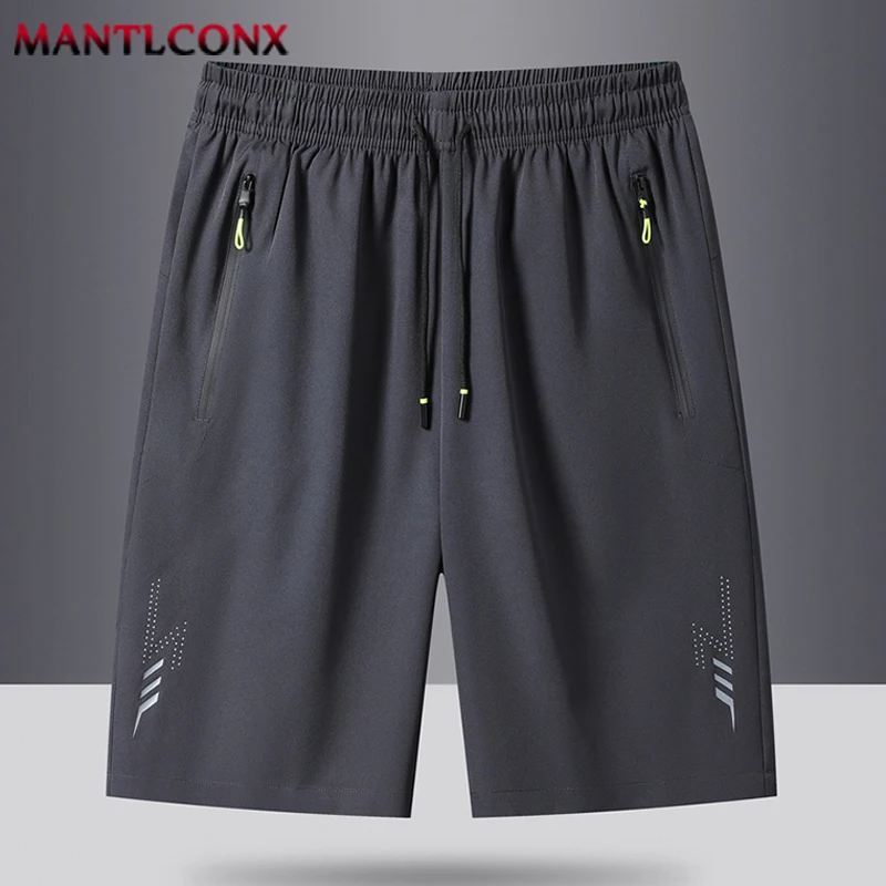 Summer Men's Shorts Cool Sportswear Running Sport Shorts Casual Bottoms Gym Fitness Training Jogging Short Pants Men Black Gray - Image 3