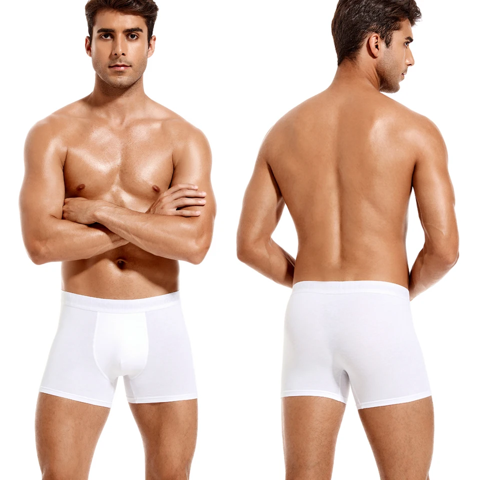 6pcs White Men Panties Cotton Boxers For Man Underwear Pack Brand Male Underpants Slip Sexy Trunks Gift Homme Boxer Shorts - Image 3