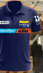 KTM Racing Polo T-shirt 2026 New Men's Casual Sports Top MOTO GP Outdoor Competition Large Slim Comfortable Polo Shirt Top