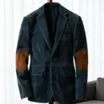 Elegant Corduroy Men's Suit Jacket Fashion Notch Lapel Formal Evening Banquet Male Daily Casual Slim Fit Suit Attire 1 Pices